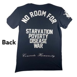 Concrete Humanity Printed Slim Men Tee  Black Large Shirt